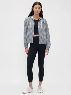 GapFit Tech Gingham Windbreaker