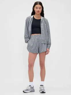 GapFit Tech Gingham Windbreaker