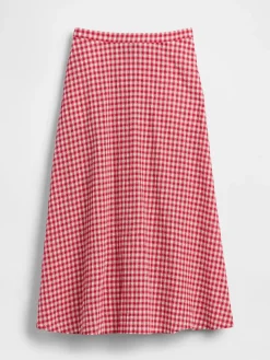 Gingham Maxi Skirt