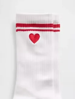 Heart Crew Socks