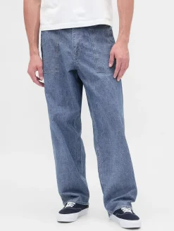 Heavyweight Chambray Baggy Trouser Jeans