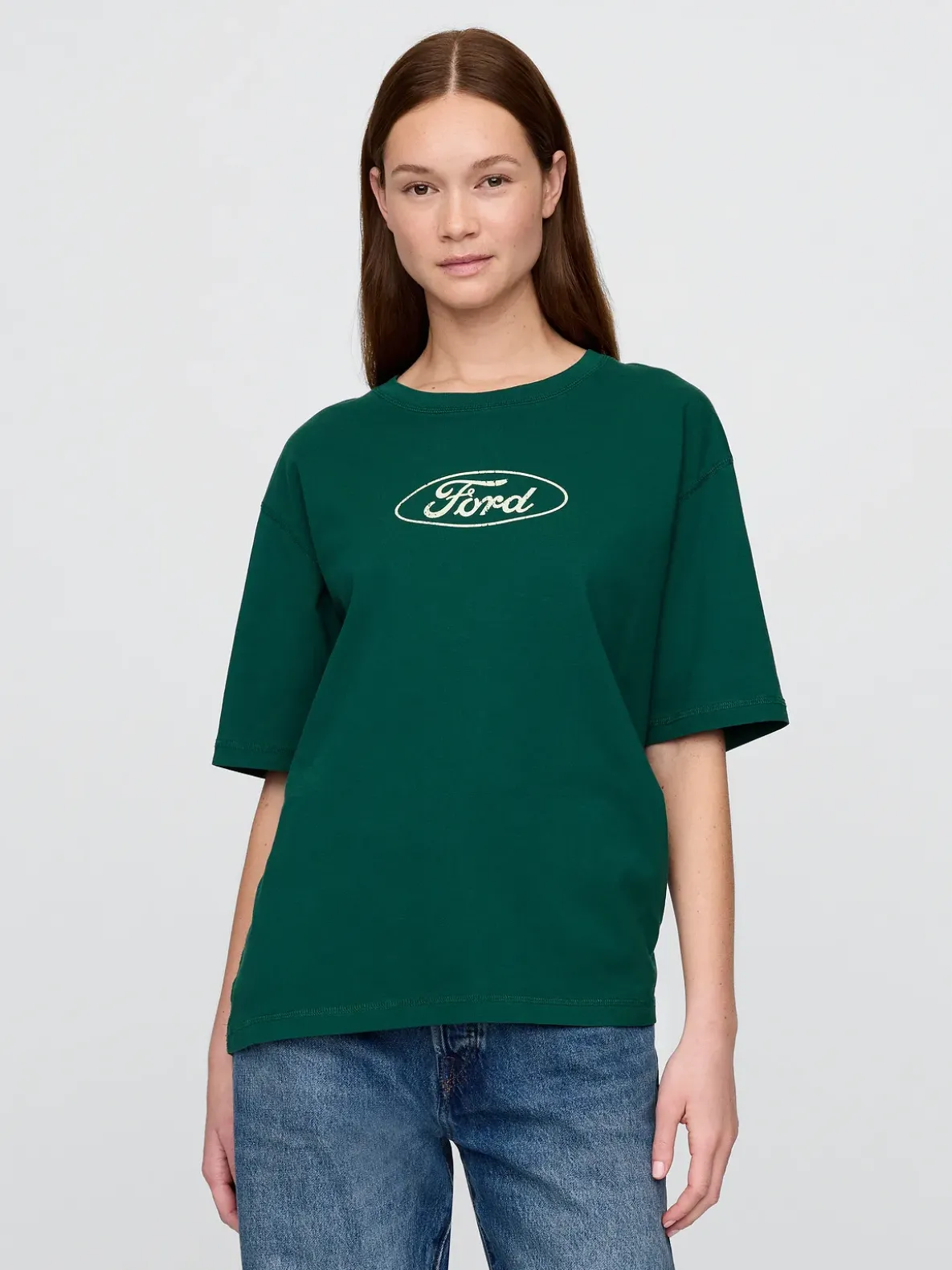 Heavyweight Ford Graphic Crop T-Shirt