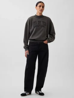 Heavyweight French Terry Oversized Mockneck Sweatshirt