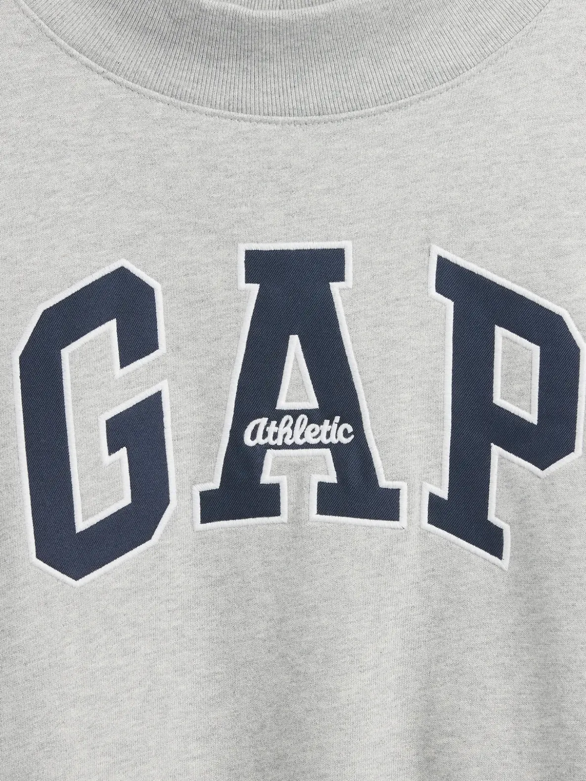 Heavyweight French Terry Oversized Mockneck Logo Sweatshirt