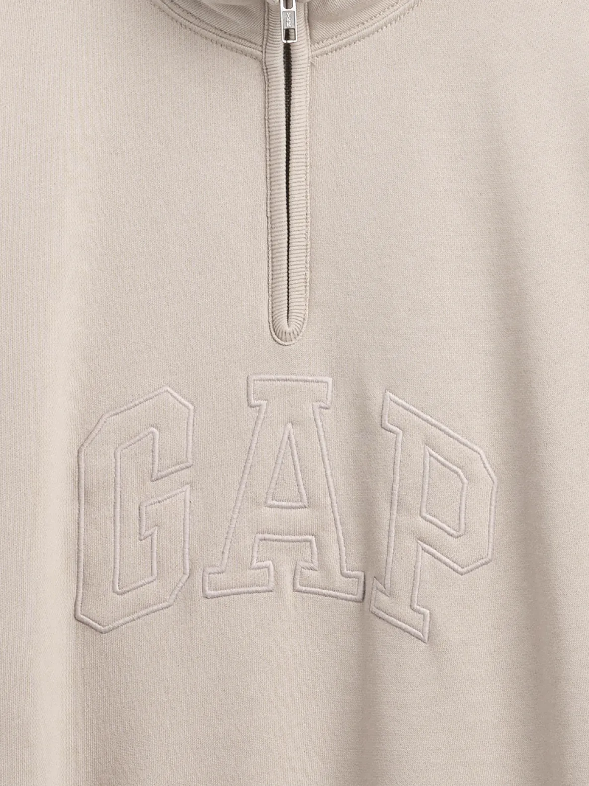 Heavyweight Oversized Logo Quarter-Zip Pullover