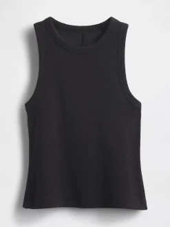 Heavyweight Rib Halter Tank Top