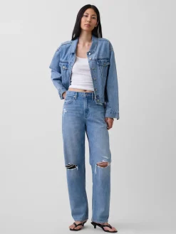High Rise Barrel Jeans