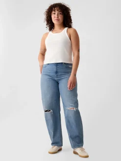 High Rise Barrel Jeans