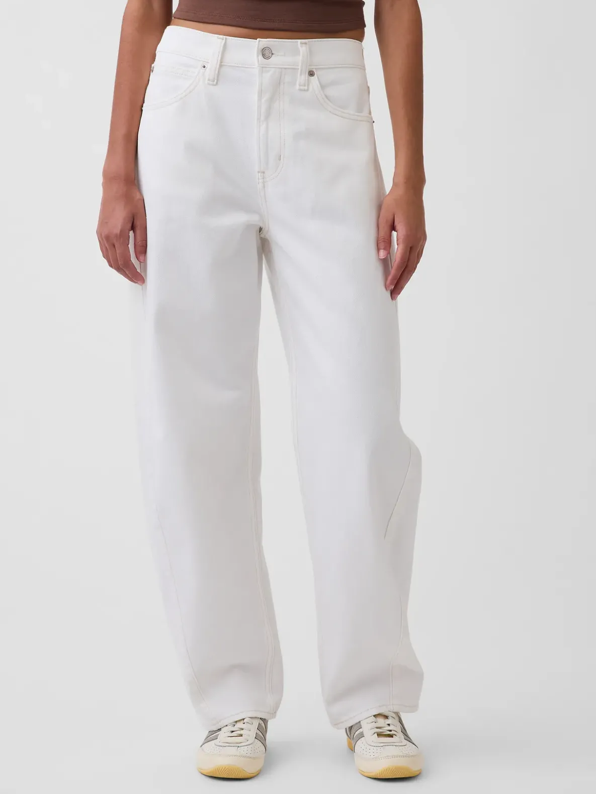 High Rise Barrel Jeans