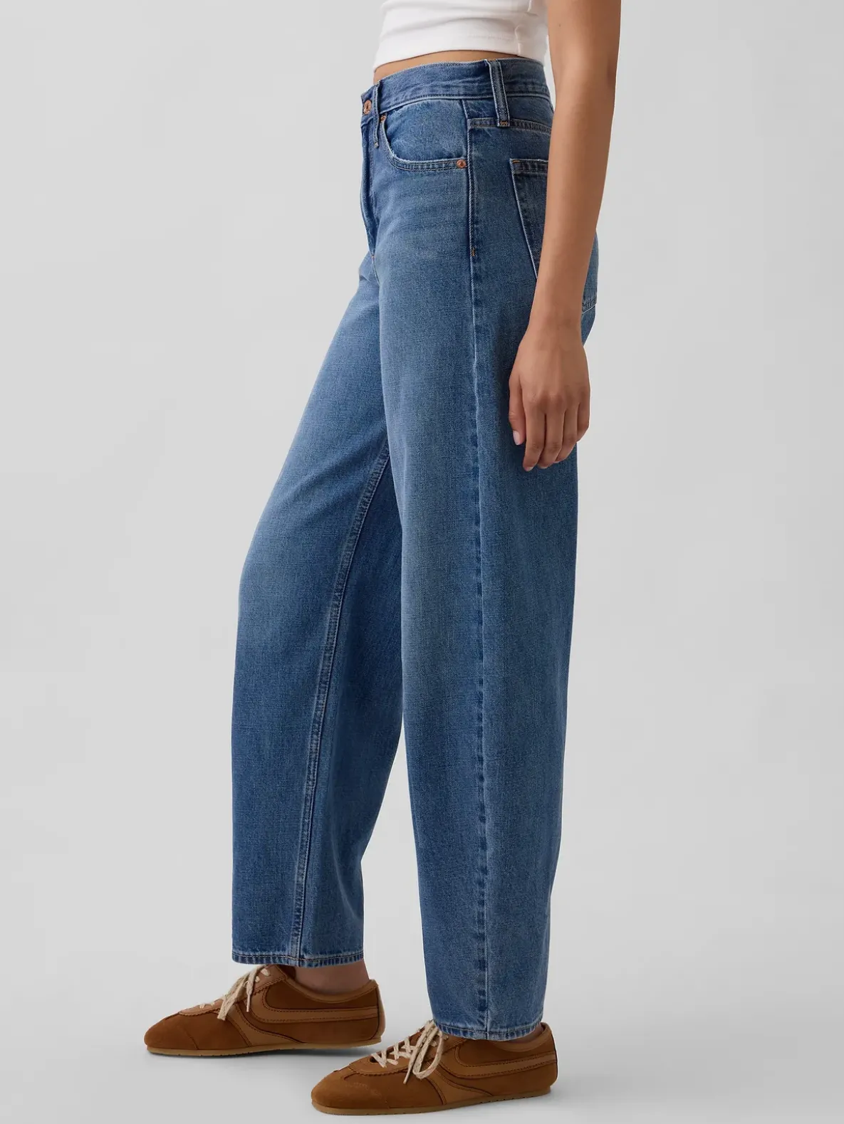 High Rise Barrel Jeans