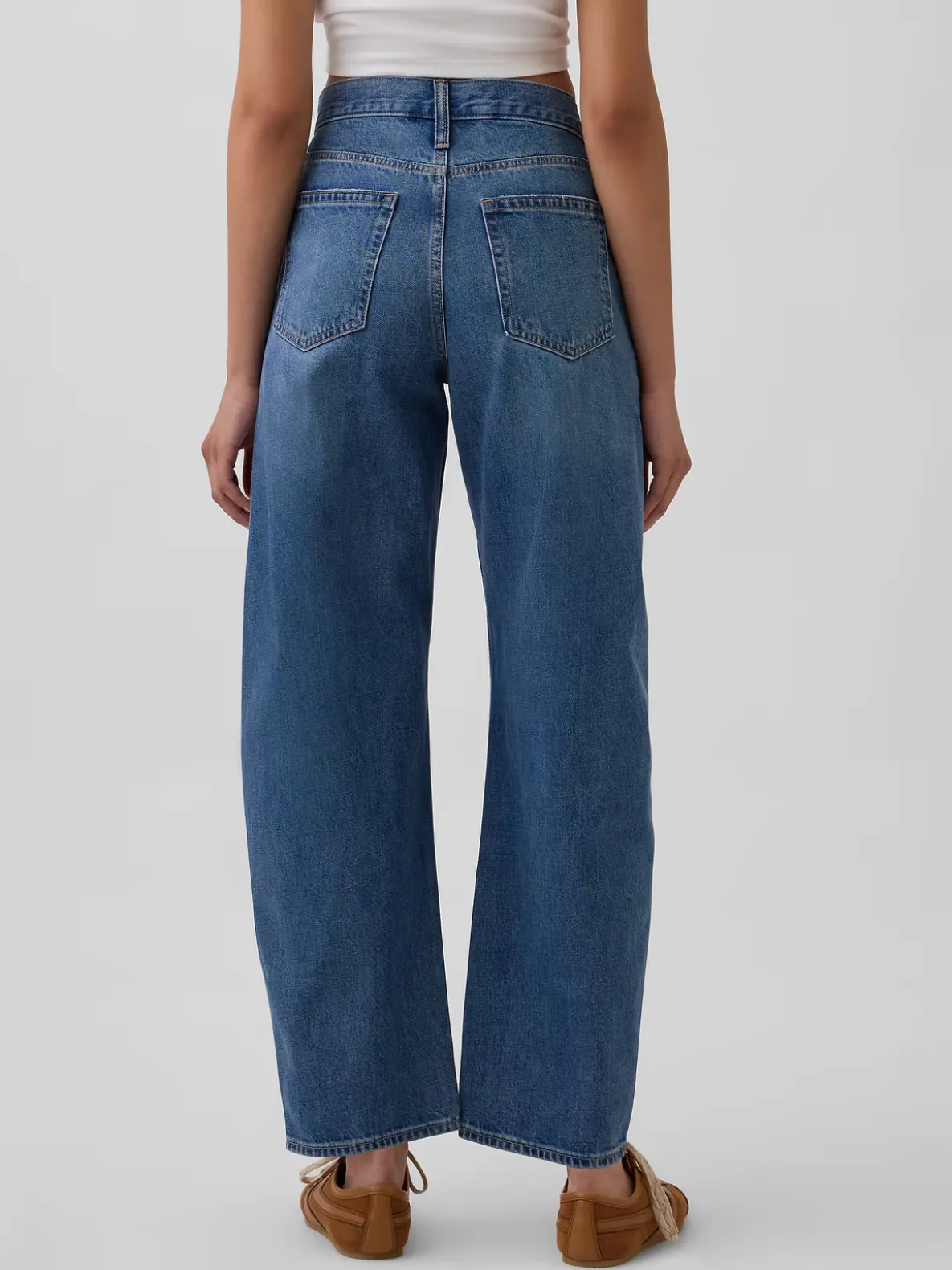 High Rise Barrel Jeans