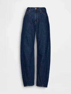 High Rise Barrel Jeans