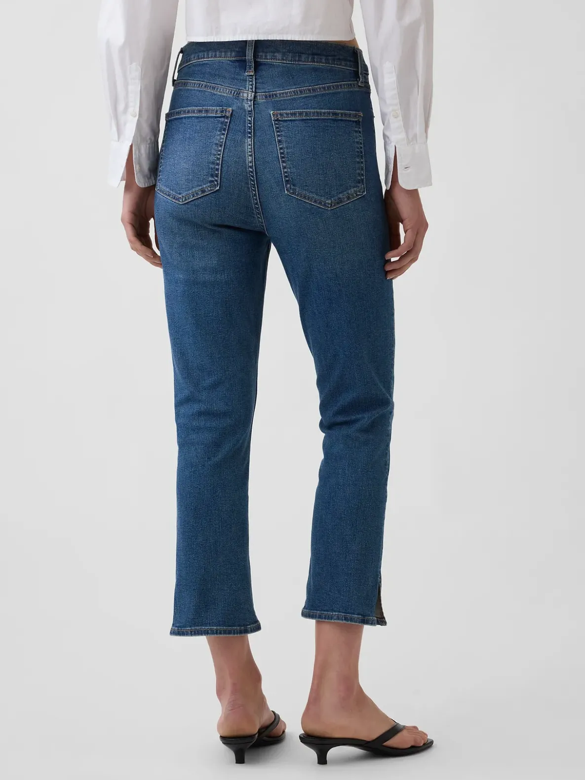 High Rise Capri Jeans