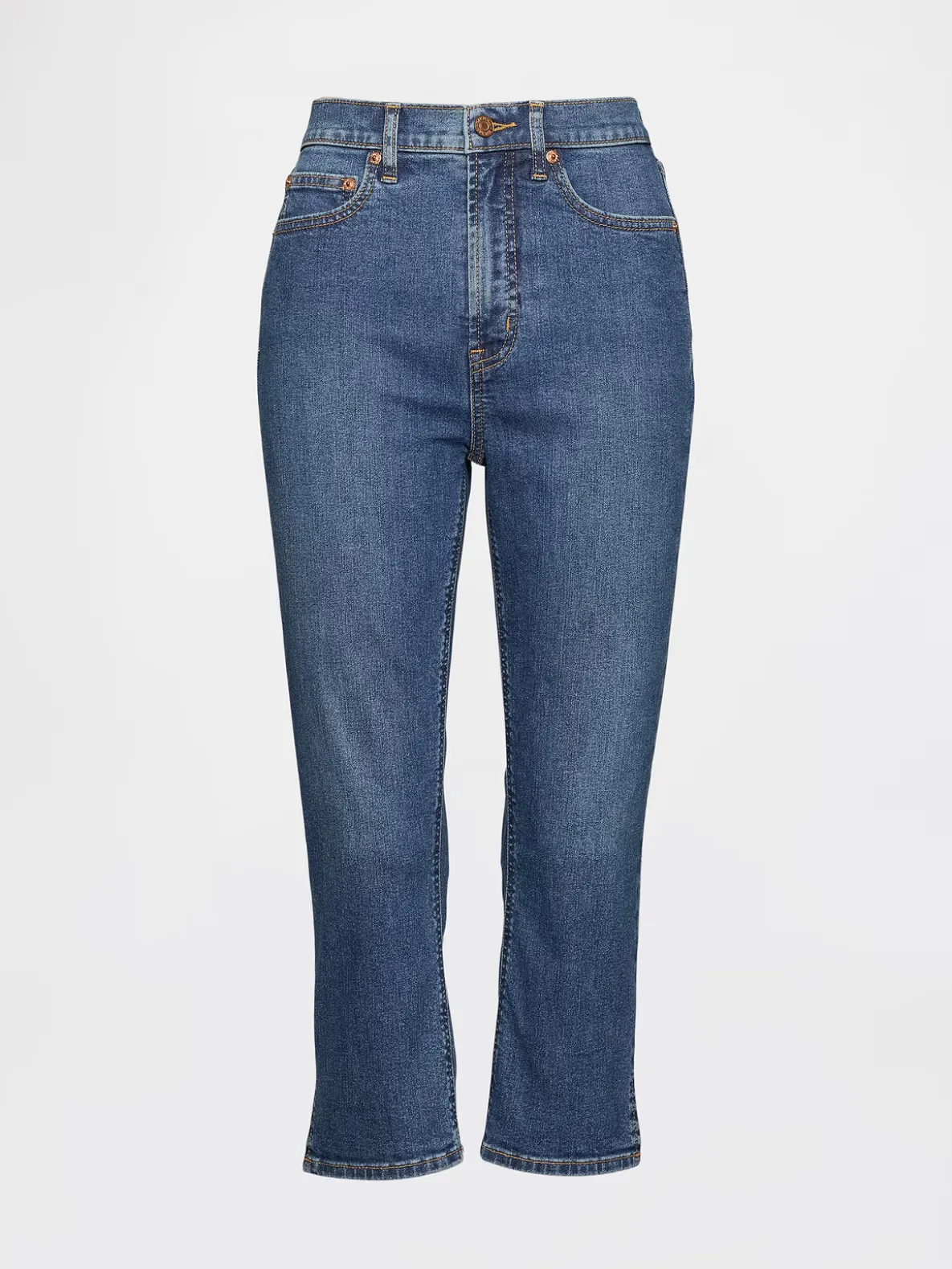 High Rise Capri Jeans