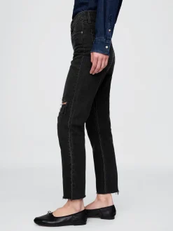 High Rise Cheeky Straight Jeans