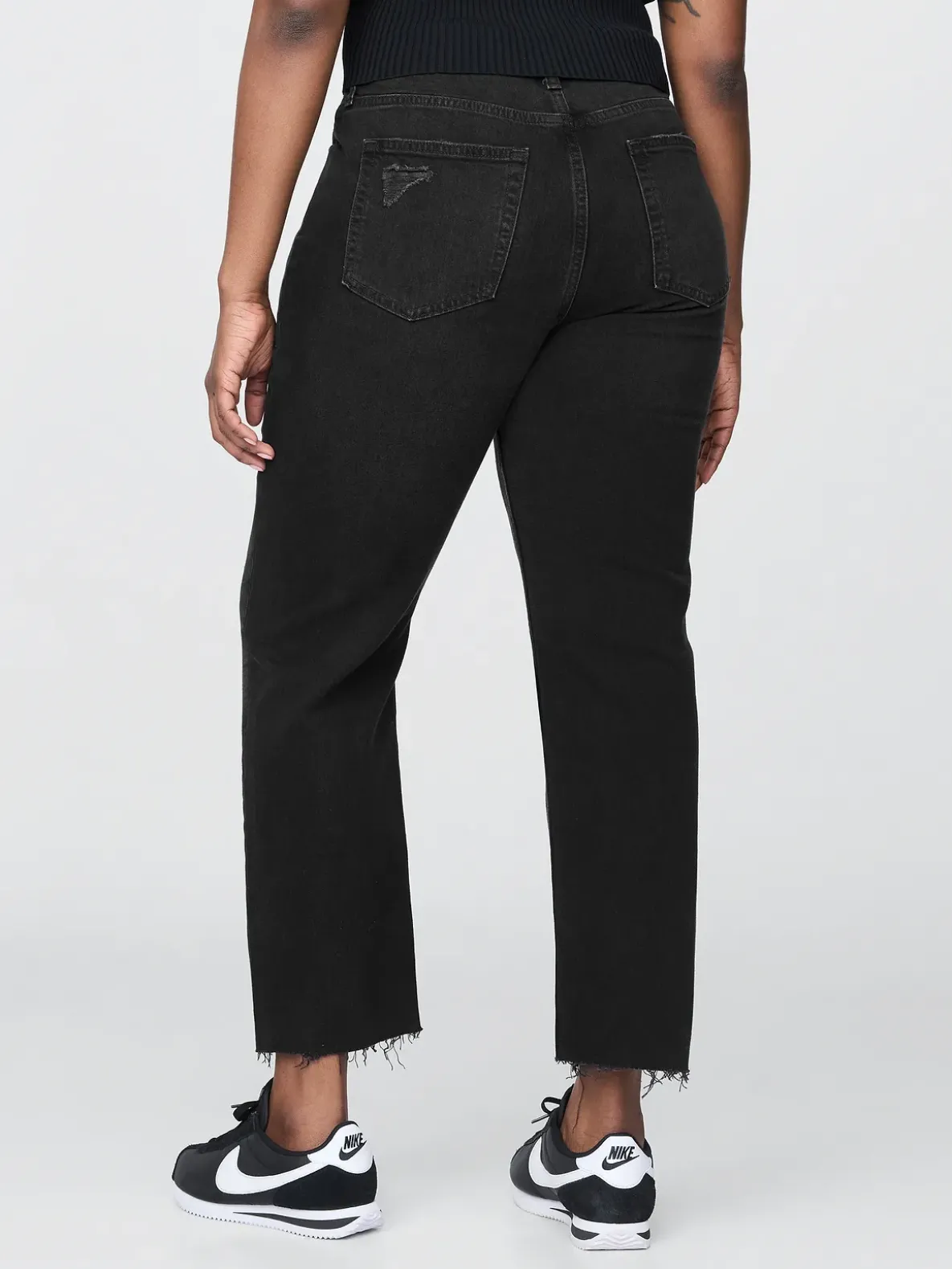 High Rise Cheeky Straight Jeans