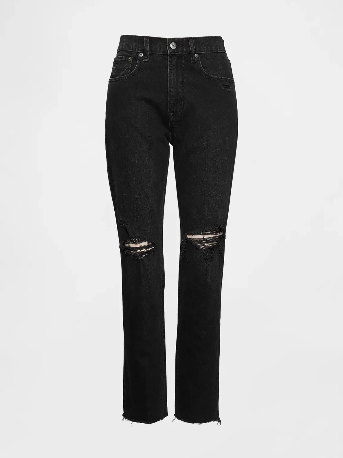 High Rise Cheeky Straight Jeans