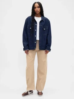 High Rise Corduroy Barrel Pants