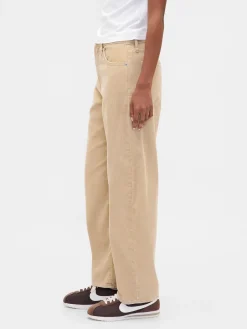 High Rise Corduroy Barrel Pants