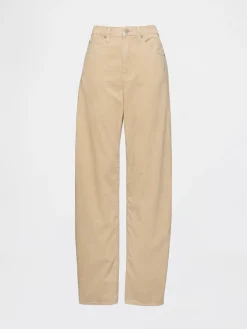 High Rise Corduroy Barrel Pants