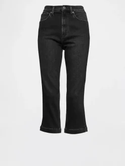 High Rise Cropped Capri Jeans