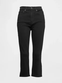 High Rise Cropped Capri Jeans
