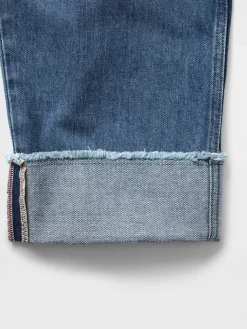 High Rise Cuffed Barrel Jeans