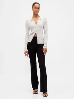 High Rise Double Knit Boot Pants
