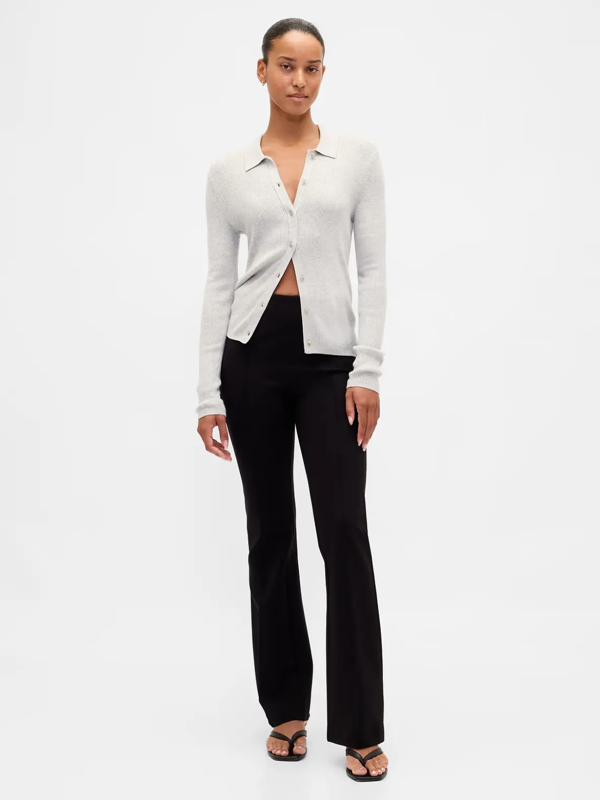 High Rise Double Knit Boot Pants