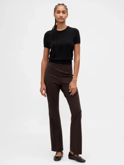 High Rise Double Knit Boot Pants