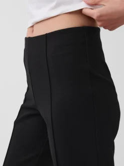 High Rise Double Knit Capris