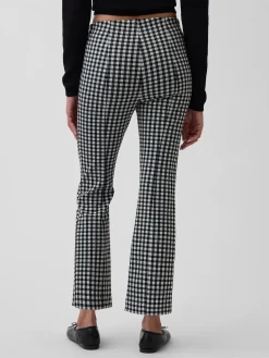 High Rise Double Knit Crop Kick Pants