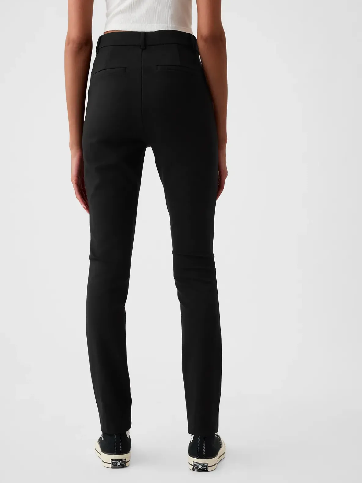 High Rise Double Knit Skinny Pants