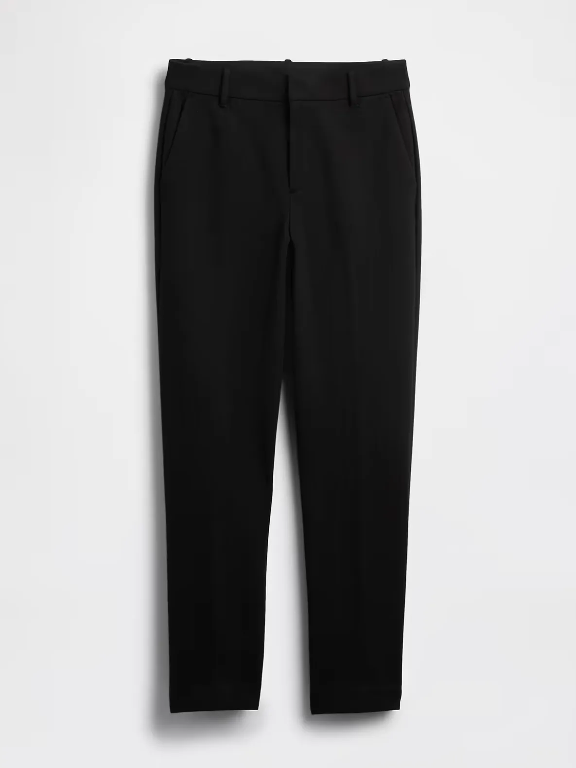 High Rise Double Knit Slim Crop Pants