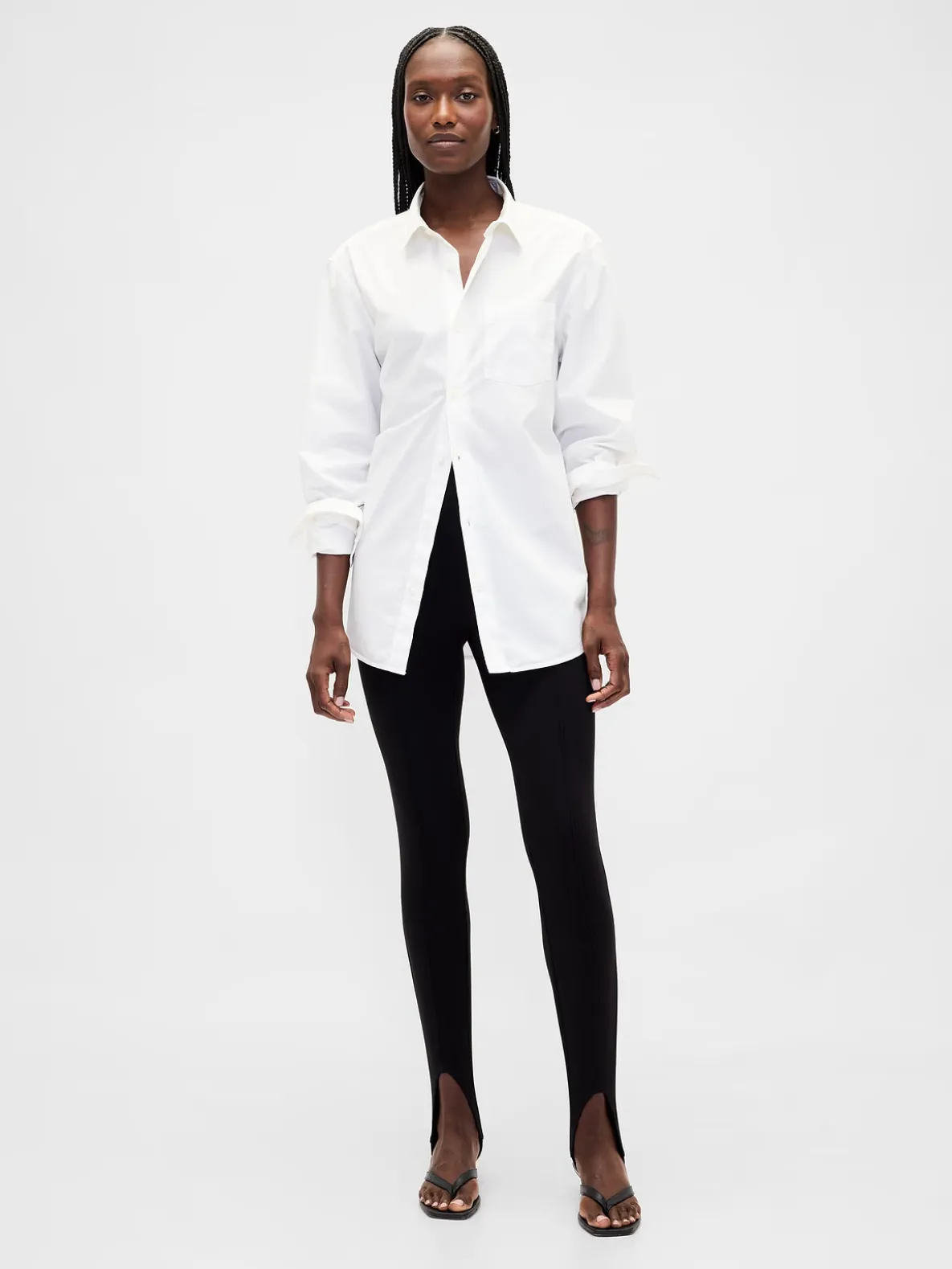 High Rise Double Knit Stirrup Pants