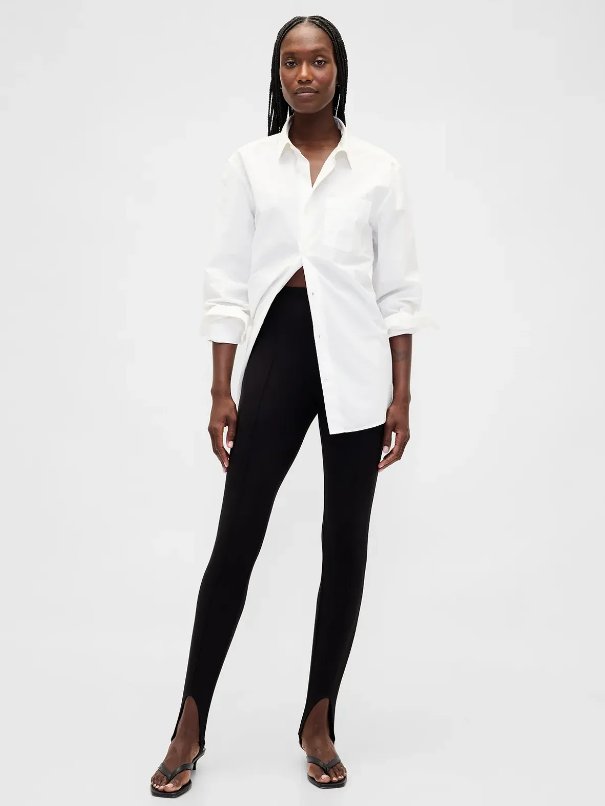 High Rise Double Knit Stirrup Pants