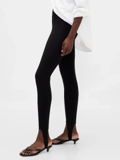 High Rise Double Knit Stirrup Pants