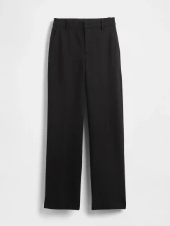 High Rise Double Knit Wide-Leg Pants