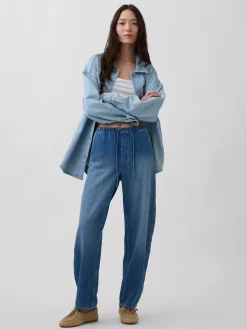 High Rise Easy Barrel Jeans