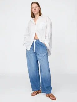 High Rise Easy Barrel Jeans