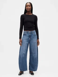 High Rise Horseshoe Jeans
