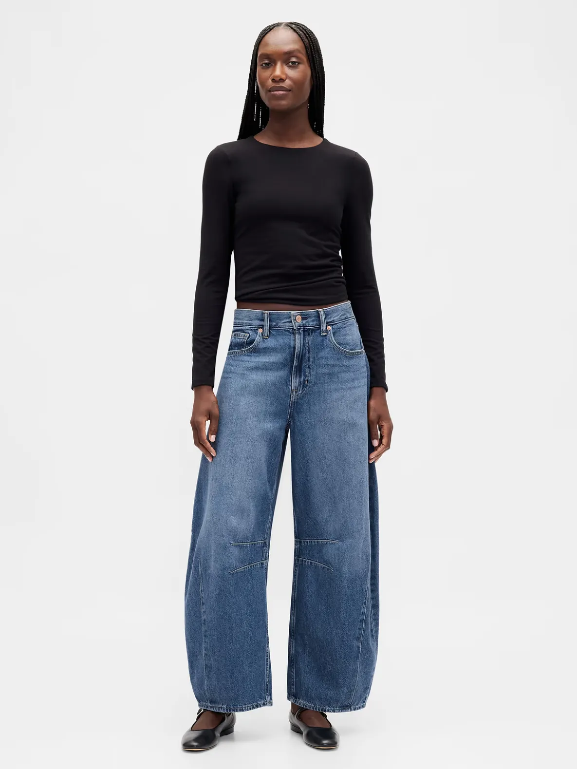 High Rise Horseshoe Jeans