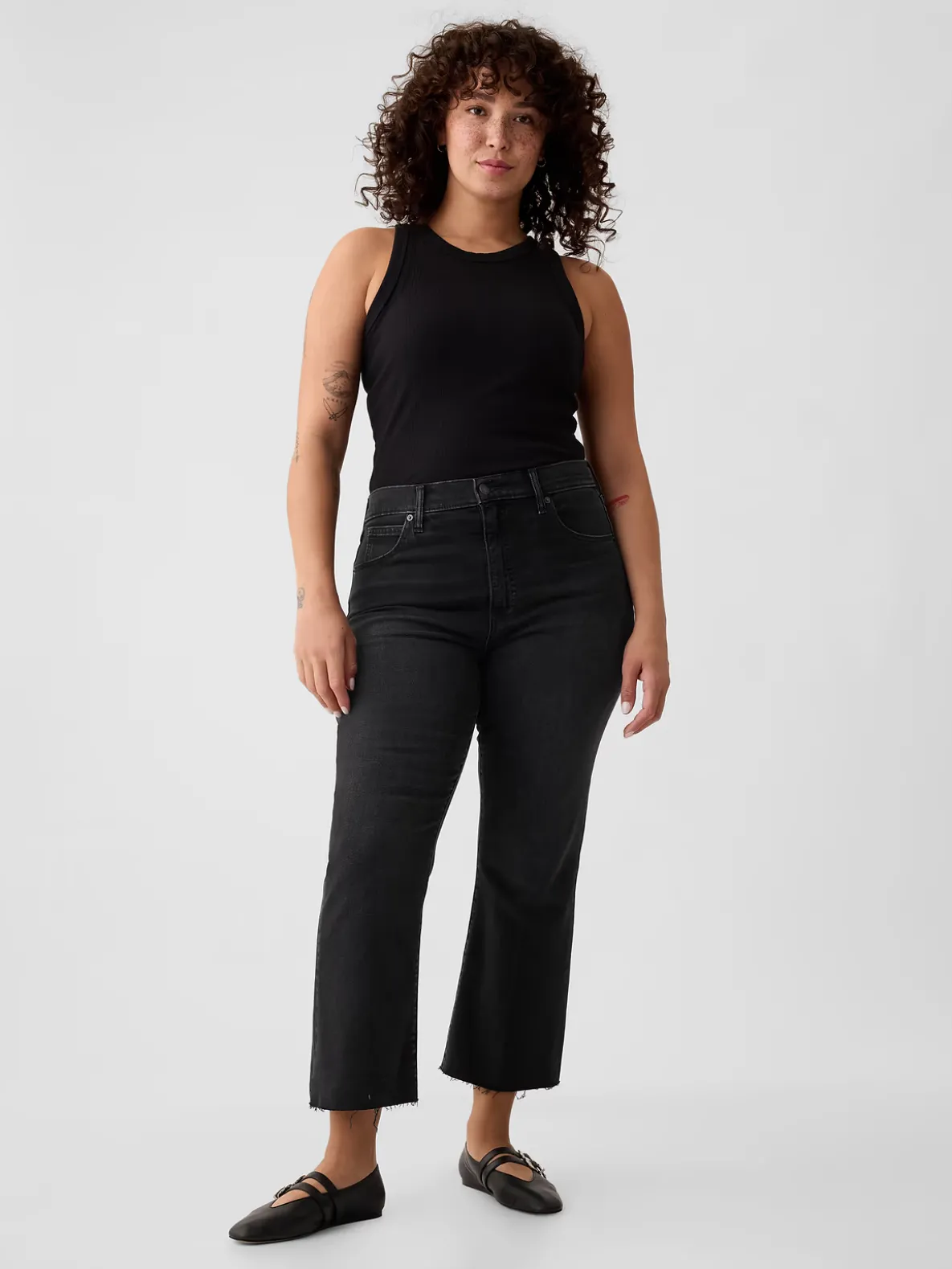 High Rise Kick Flare Jeans