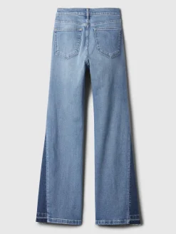 High Rise Patched '70s Flare Jeans
