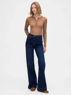 High Rise Relaxed Flare Jeans