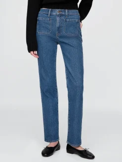 High Rise '90s Slim Straight Jeans