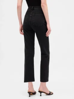 High Rise ’90s Slim Straight Crop Jeans