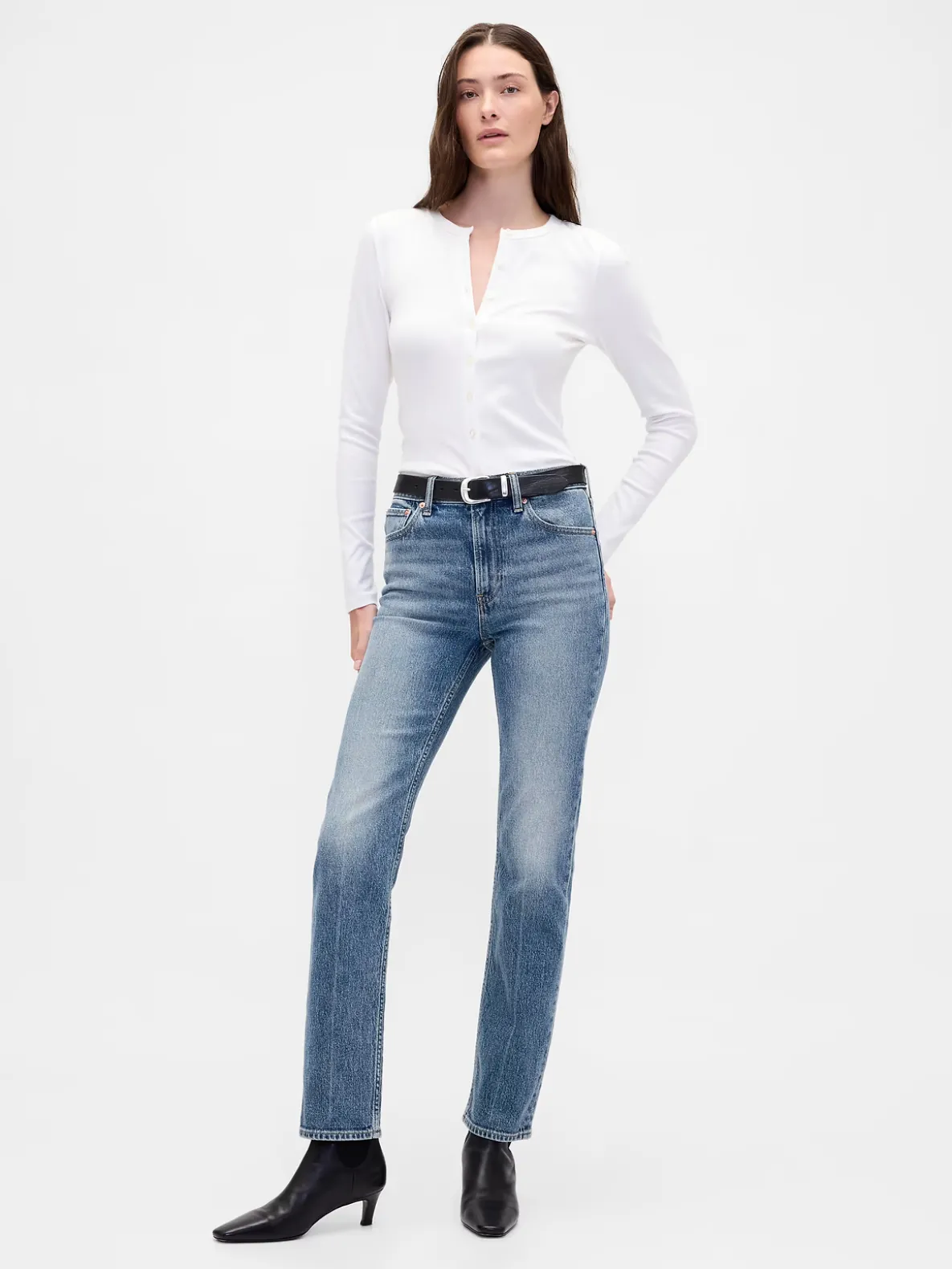 High Rise '90s Slim Straight Jeans
