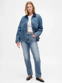 High Rise '90s Slim Straight Jeans