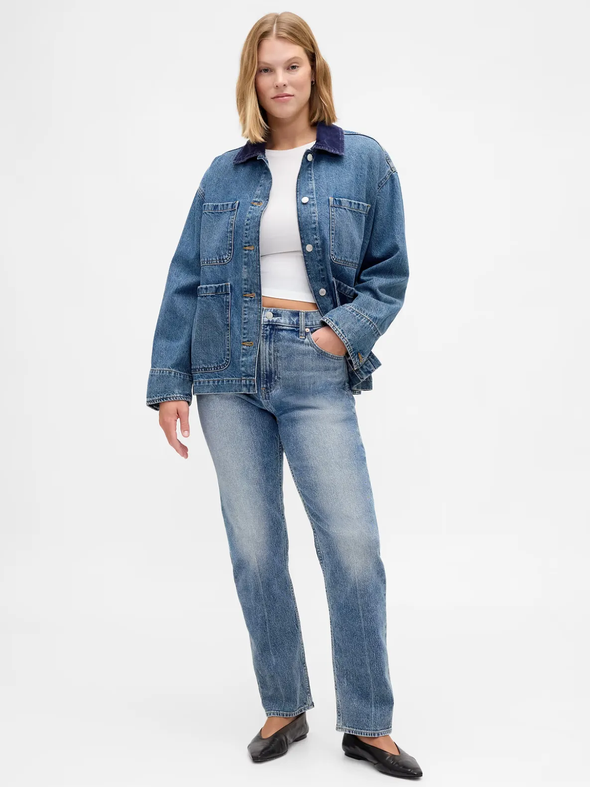 High Rise '90s Slim Straight Jeans